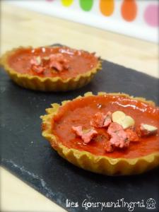 Tartelettes aux pralines roses 